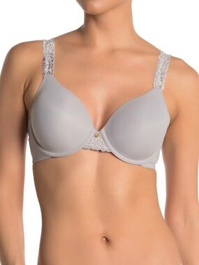 Natori Double Lace Contour Bra in Gray Size 36DD